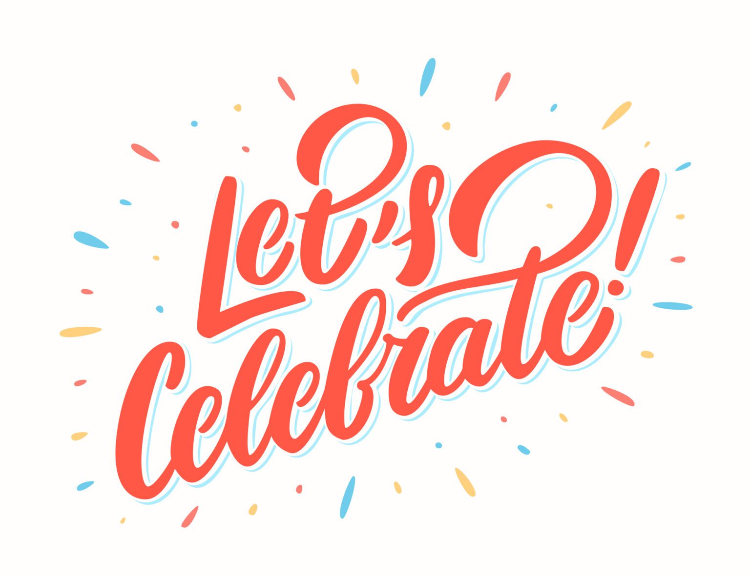 Let s Celebrate Banner Vector Lettering Sutherland Weston Marketing 