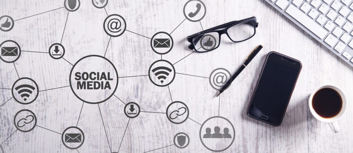 Social Media Concept. Business, Technology, Communication