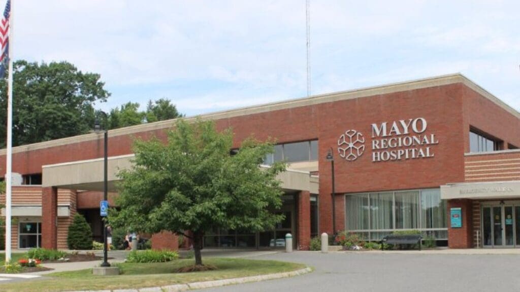 The outside of Mayo Regional Hospital
